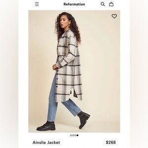 Reformation over sized Ainslie Jacket size XS